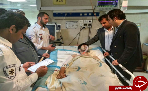 انتقال تکنسین حادثه تیراندازی چابهار به تهران + تصاویر