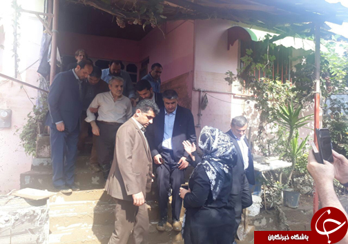 بازدید نوبخت معاون رئیس جمهور از مناطق سیل زده غرب مازندران +تصاویر