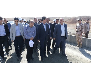 بازدید استاندار آذربایجان غربی از سد کرم آباد شهرستان پلدشت
