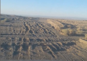 وضعیت اسفبار جاده روستای "بشیرآباد" + فیلم