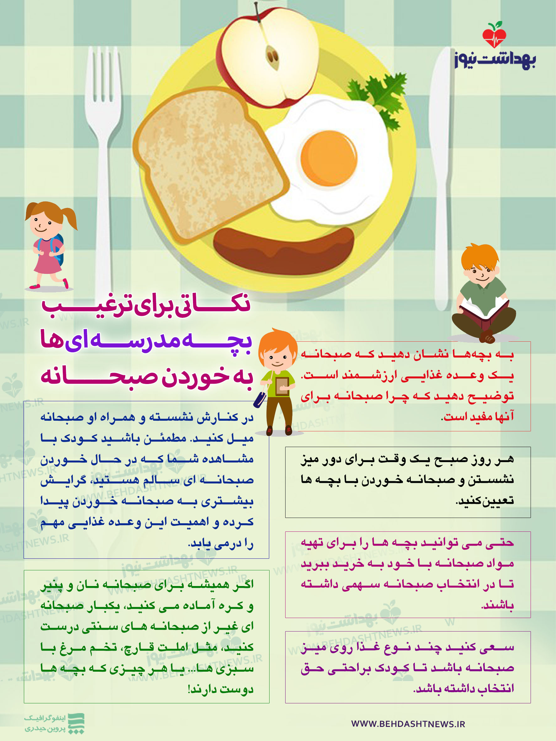 نکــــاتی برای ترغیــــب بچــــه مدرســـه ایها به خوردن صبحـــــانه نکــــاتی برای ترغیــــب بچــــه مدرســـه ایها به خوردن صبحـــــانه