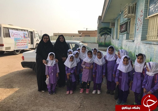 اجرای برنامه های فرهنگی ایستگاه کتابخانه سیار در مناطق روستایی و محروم خوزستان