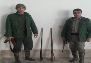 دستگیری شکارچیان غیرمجاز در دو شهر مازندران