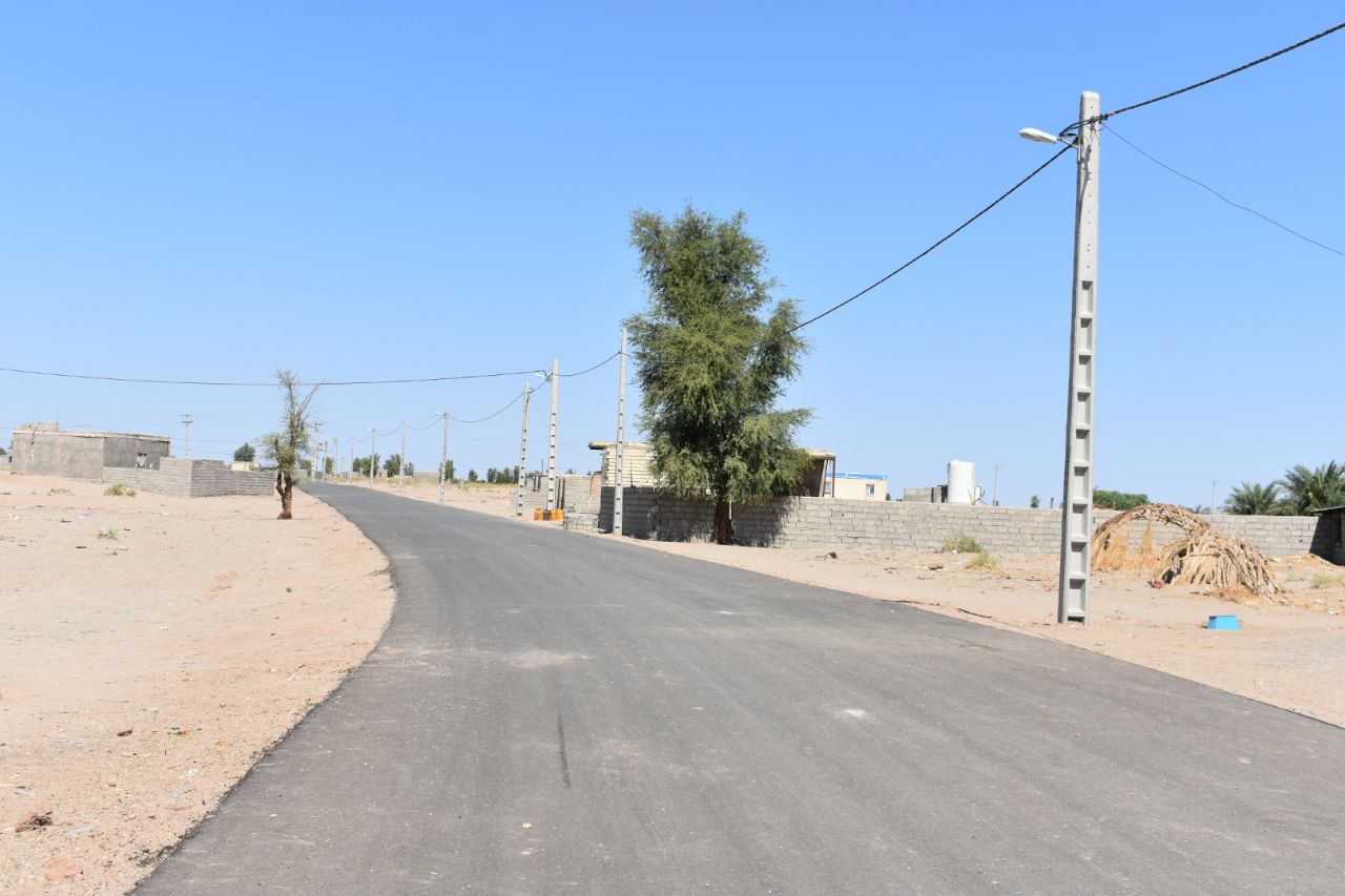 آسفالت معابر ۳۲ روستای ریگان
