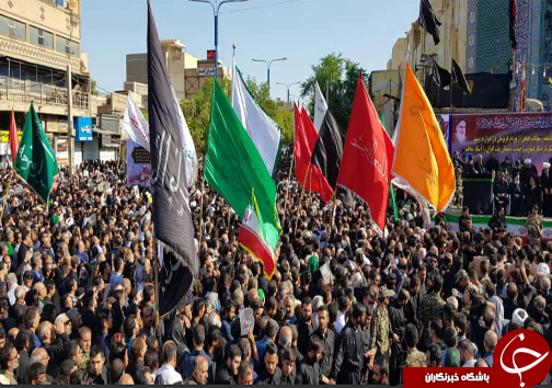 آغاز تشییع پیکرهای پاک شهدای حادثه تروریستی در اهواز + تصاویر