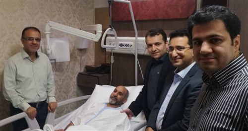 عیادت دبیر فدراسیون پزشکی ورزشی از عنواندار کشتی جهان