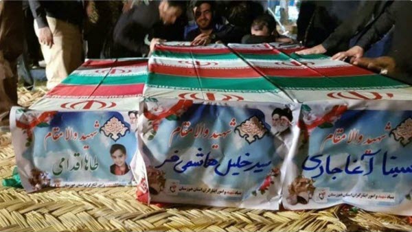 تابوت محمدطاها اقدامی کوچکترین شهید حادثه تروریستی اهواز +عکس