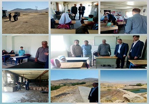 فرماندار شهرستان هرسین در مدارس روستایی