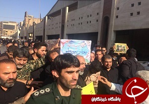 شرکت مسئولان در تشییع شهدا حادثه ترور اهواز