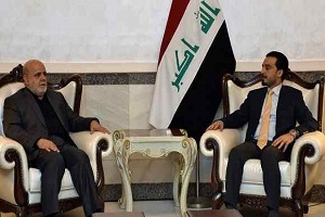 دیدار رئیس جدید پارلمان عراق با سفیر ایران