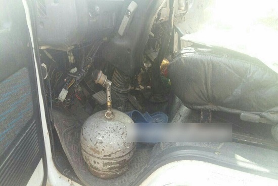 فوت یک راننده به علت روشن کردن گاز پیک نیک در داخل خودرو