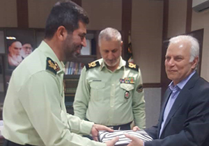 تقدیر رییس دانشگاه علوم پزشکی شیراز از فرمانده انتظامی فارس
