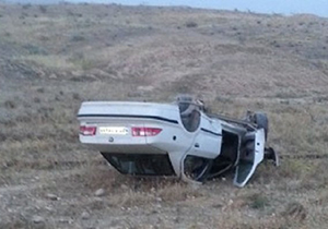 ۷ مصدوم در واژگونی سمند