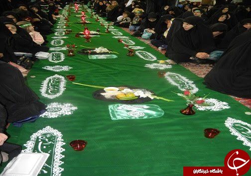 برگزاری مراسم بزرگترین سفره رقیه بنت الحسین علیهما السلام