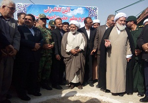 آیین کلنگ زنی حرم احمد ابن اسحاق برگزار شد