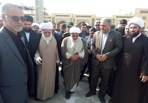 آیین کلنگ زنی حرم احمد ابن اسحاق برگزار شد