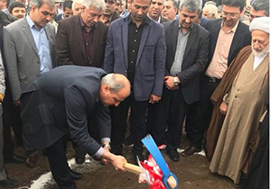 کلنگ‌زنی بیمارستان ۹۱ تختخوابی گالیکش