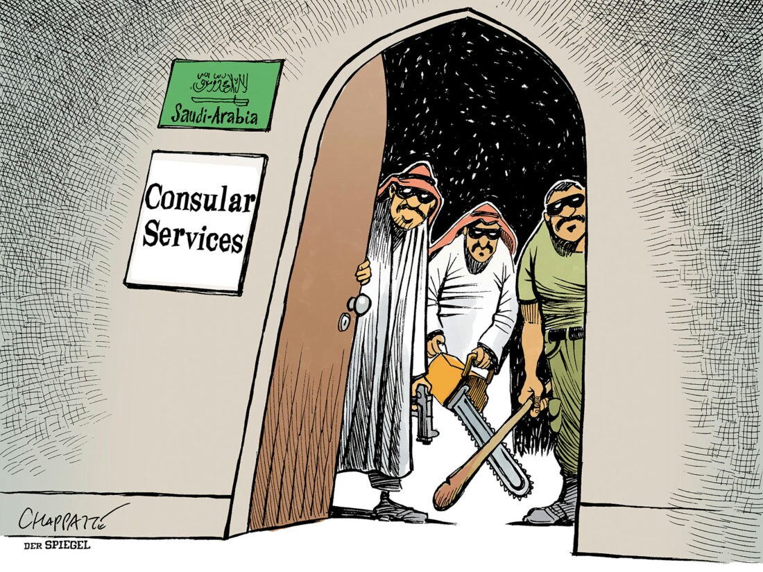 کاریکاتور &laquo;اشپیگل&raquo; درباره خدمات کنسولی عربستان!