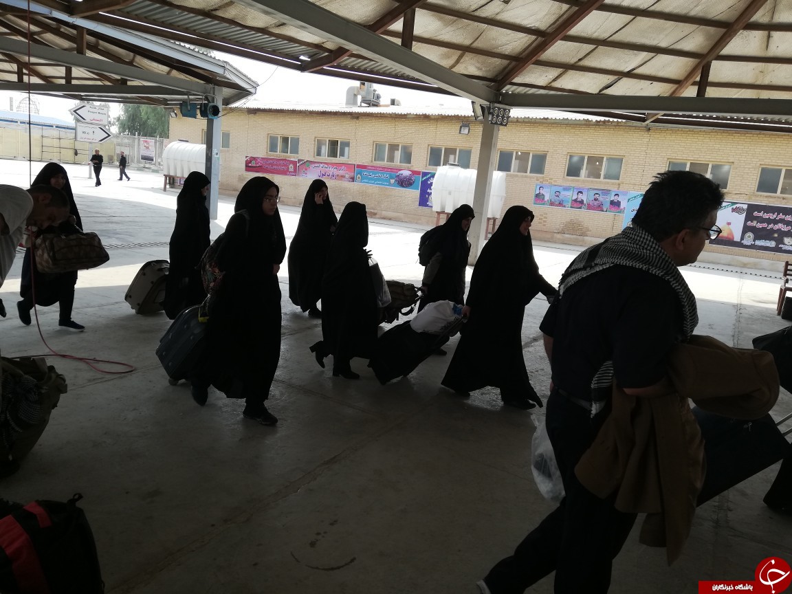 تصاویری از پایانه مرزی مهران/ هم اکنون