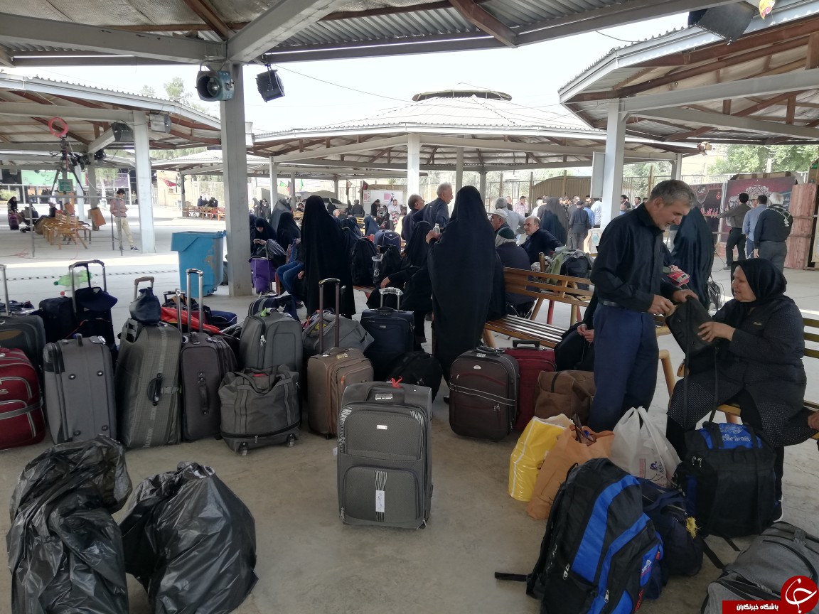 تصاویری از پایانه مرزی مهران/ هم اکنون