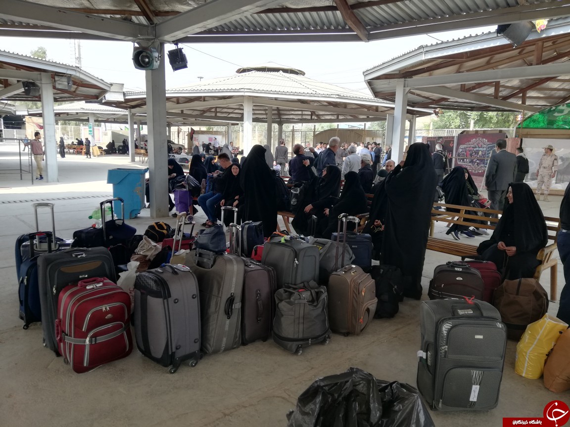 تصاویری از پایانه مرزی مهران/ هم اکنون