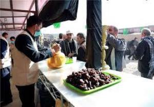 برپایی موکب گیلانی‌ها برای پذیرایی از زائران اربعین حسینی در مرز مهران