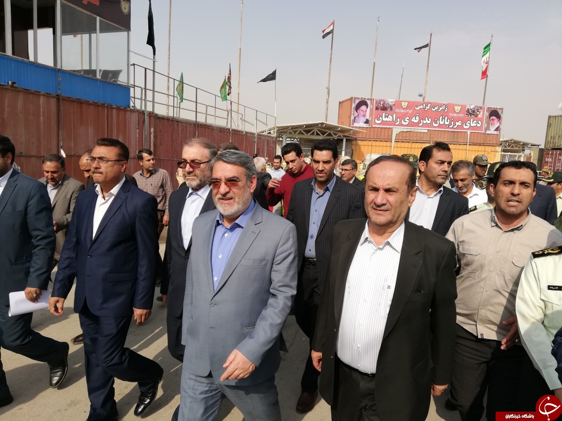 تصاویری از بازدید وزیر کشور در مرز مهران