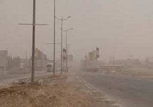 غبار در شهرستان های آبادان و خرمشهر