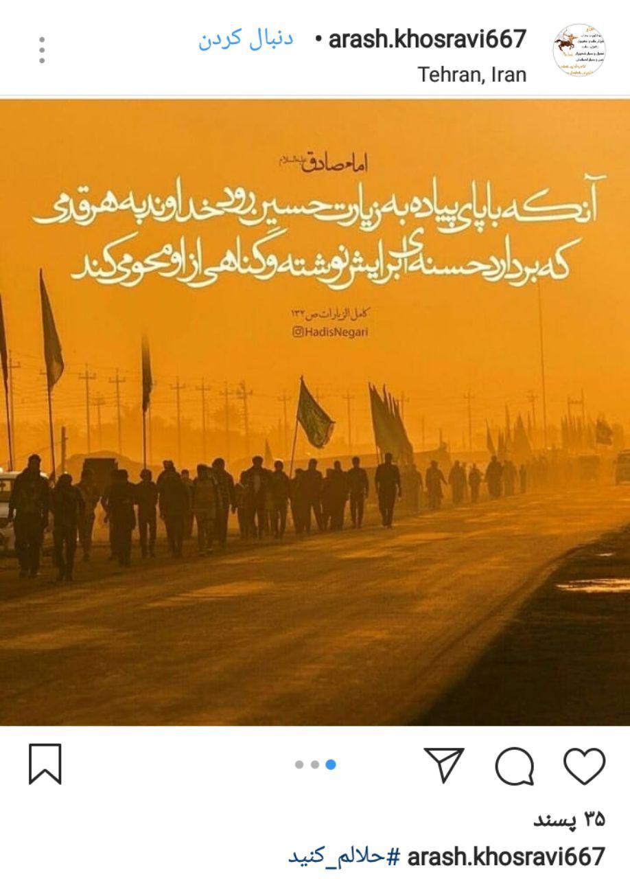 وداع مجازی زائران کربلا با هشتک حلالم کنید+ تصاویر