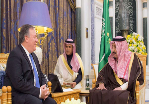 ملک سلمان با پمپئو دیدار کرد