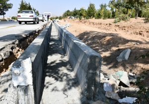 آغاز احداث ۲۳۰ متر پیاده‌رو در شهرکرد