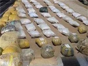 کشف ۵۰ کیلوگرم تریاک از کامیون باری در میانه