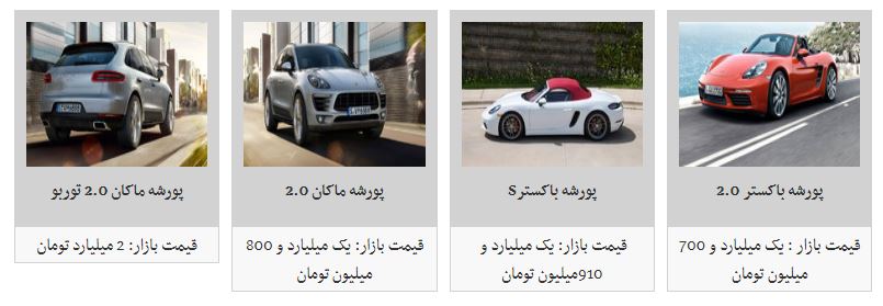 هزینه پورشه در بازار چقدر است؟