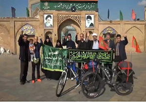 رکاب زنی دوچرخه سواران قزوینی تا کربلای معلی