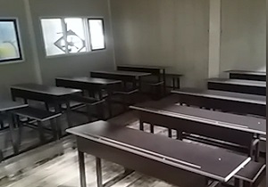 اهدای کانکس مدرسه به دانش‌آموزان روستای "سرباز" + فیلم