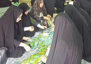 آماه سازی ۱۰ هزار بسته تبرکی برای زائران اربعین