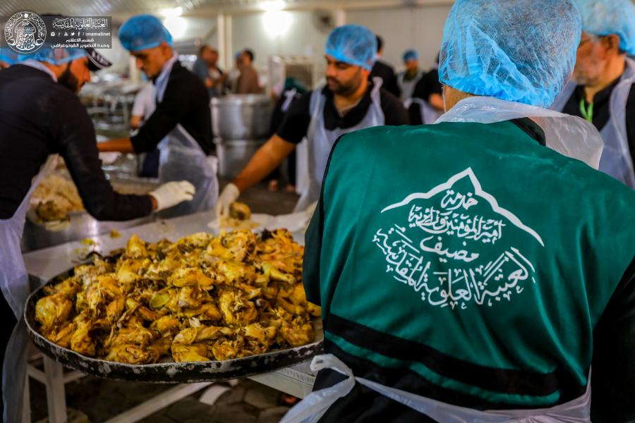 پذیرایی بینظیر مهمانسرای آستان علوی از زائران اربعینی+عکس
