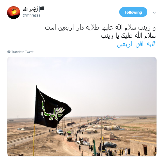عشقی که مرا در به در افکنده حسین است +تصاویر