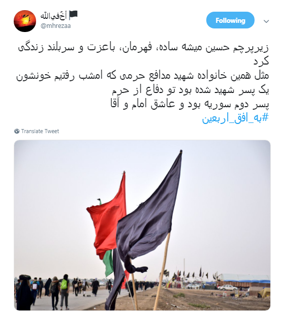 عشقی که مرا در به در افکنده حسین است +تصاویر