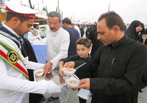 برپایی موکب نیروی دریایی ارتش در مرز شلمچه