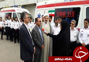 اعزام ۹ دستگاه آمبولانس برای خدمات رسانی به زائران اربعین + تصاویر