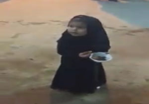 مهمان‌نوازی کودک خردسال از زائران اربعین حسینی + فیلم