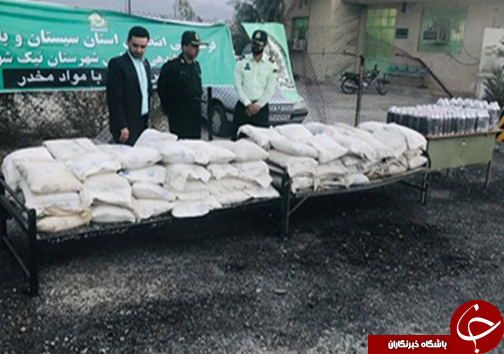 کشف حدود ۴ تن مواد مخدر توسط تکاوران ستاد انتظامی نیکشهر+تصاویر