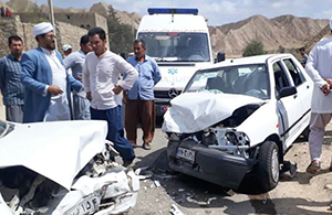 ۵ مجروح در سانحه رانندگی سه راه یساقی