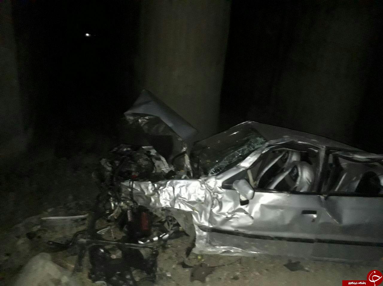 بی&zwnj;احتیاطی راننده سمند حادثه آفرید + تصاویر