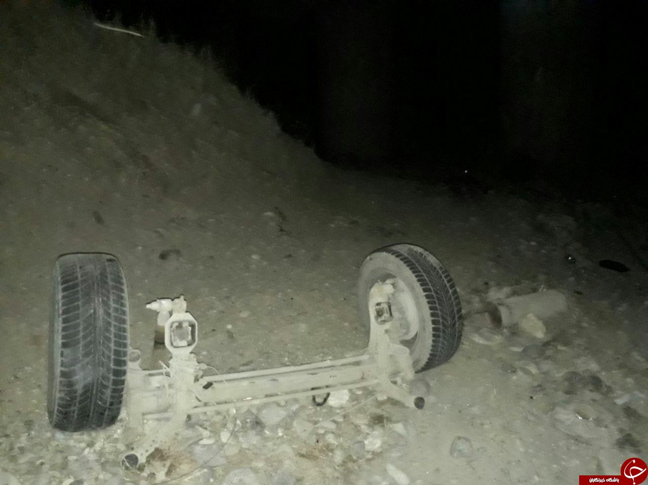 بی&zwnj;احتیاطی راننده سمند حادثه آفرید + تصاویر