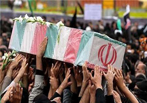 پیکر مطهر شهید حادثه تروریستی اهواز در خرم آباد تشییع شد