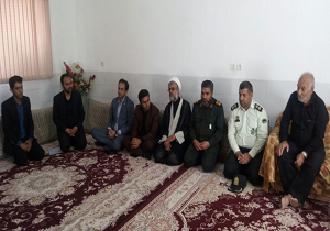 دیدار مسئولان شهرستان خاتم با خانواده های شهدا