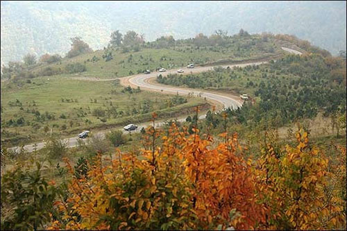 جاده پاییزی و زیبای توسکستان استان گلستان +فیلم
