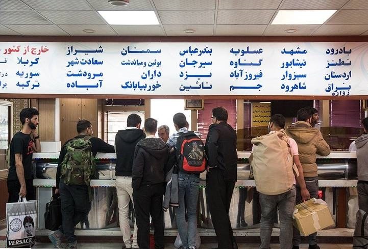 قیمت خرید بلیت اتوبوس از مبدأ تهران
